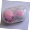 FRCOLOR 12pcs Cartoon Lens Case Holder Storage Box Container for Home and Travel Really Useful Lens Case Random Color view 2