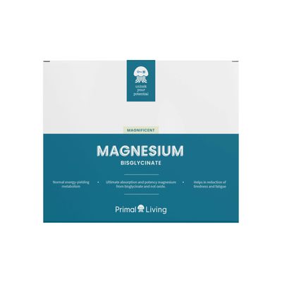 Magnesium Bisglycinate 500mg  Vegan-Friendly Mineral Supplement for Muscle & Nerve Support, Energy Production & Stress Relief  60 Tablets