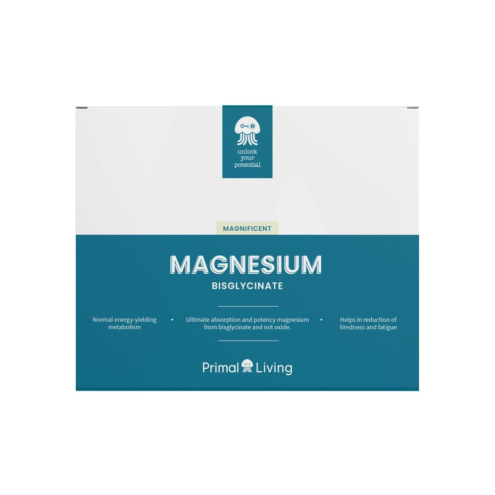 Magnesium Bisglycinate 500mg  Vegan-Friendly Mineral Supplement for Muscle & Nerve Support, Energy Production & Stress Relief  60 Tablets
