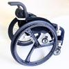 2PCS 24 Inch Sports Wheelchair Rear Wheel Replacement, Carbon Fiber Wheels, 241 Pneumatic Rubber Tires, 12.7mm(1/2") Bearing view 2
