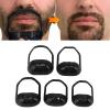 Beard Comb Beard Shaping Tool for Men, 15pcs Beard Shaving Template 5 Size Precise Trimming Beard Shaping Styling Beard Guide Shaper for Hairline Line Up, Edging, Stencil view 2