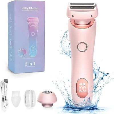 Dusk Official Razor - Glide Pro 3.0 Razor, Dusk Glide Pro 3.0 Shaver, Waterproof 2 in 1 Electric Shaver Razors Dusk Razor for Women, Silk Glide Pro Shaver Wet & Dry (Pink)