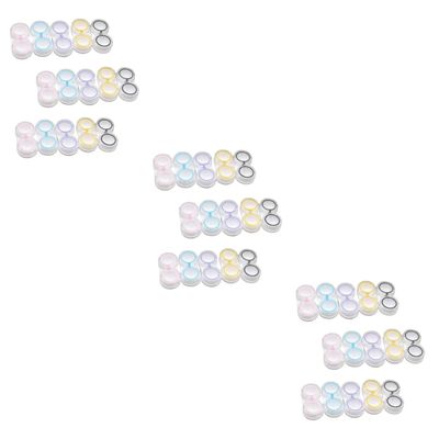 FRCOLOR 45pcs Portable Leak Lens Box Dual Storage Box Lens Holder Case for Camera Lenses for Travel and Storage