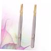 Baluue 2pcs Essential Eyebrow Tools Stainless Steel Tweezers Flat Oblique Tips for Makeup view 3