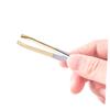 Baluue 2pcs Essential Eyebrow Tools Stainless Steel Tweezers Flat Oblique Tips for Makeup view 4