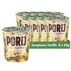 PORiJ Vanilla Instant Porridge Oats 8 x 60g - Quick Breakfast Snacks Ready to Eat in Minutes Instant Porridge Pots with Pre Biotics Multipack Ready Meals High Fiber & Protein Vegan Oats