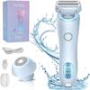 Dusk Official Razor - Glide Pro 3.0 Razor, Dusk Glide Pro 3.0 Shaver, Waterproof 2 in 1 Electric Shaver Razors Dusk Razor for Women, Silk Glide Pro Shaver Wet & Dry (Blue) view 1