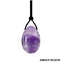 4 Pcs/Set Green Aventurine Quartz Egg Lazuli Stone Amethyst Jade Egg Set Kegel Exercise Massage Stick Crystal Jade Massage Tool view 4