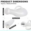1200ml Unisex Urinal Bottle and Funnel - Easy Grip Handle, Portable Leak Proof Pee Bottle for Men and Women with Lid, Portable Travel Toilet, Ideal for Travel, Caravans, Festivals, Elderly Care view 2