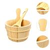 MagiDeal 5 L Large Capacity Wooden Sauna Barrel Equipped with Ladle for Sauna, Bath, Spa, Swimming Pool view 2