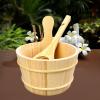 MagiDeal 5 L Large Capacity Wooden Sauna Barrel Equipped with Ladle for Sauna, Bath, Spa, Swimming Pool view 4