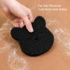 Pet Hair Removal Tool, Dog Hair Remover Cat Hair Remover Reusable Washing Machine Dog Hair Catcher Laundry Pet Hair Remover Black Cute Bear Shaped Laundry Hair Catcher for (10 Pcs) view 4