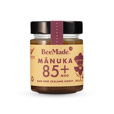 BeeMade - Harvest Manuka Honey MGO 85+ 250g | New Zealand Raw Honey | 100% Pure Honey | New Zealand Manuka Honey with Methylglyoxal