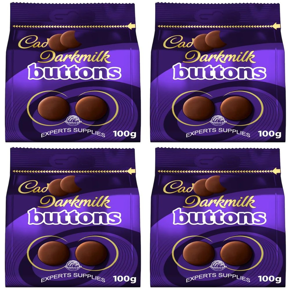 Chocolate Bundle for NewCadbury Darkmilk Giant Buttons 100 Pack of 4 Treat Gift Hamper For Christmas By Experts Supplies