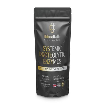 Systemic Proteolytic Enzymes | Advanced Enzyme Complex | Supports Inflammation Response, Repair & Recovery | Digestive & Immune Health | 60 Vegan Capsules | GMO-Free | Made in UK