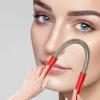Facial Hair Removal Spring, 2pcs Stainless Steel Epilator Hair Threading Tool, Facial Hair Removal Device with Non Slip Handle for Women Chin Cheek Mustache Upper Lip view 4