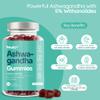 Ashwagandha High Strength Gummies | 1200mg Organic Ashwagandha Gummies with 5% Withanolides Relaxation Stress Relief Supplements | Raspberry Flavour - Vegan - Pack of 1 (Pack of 1) view 2