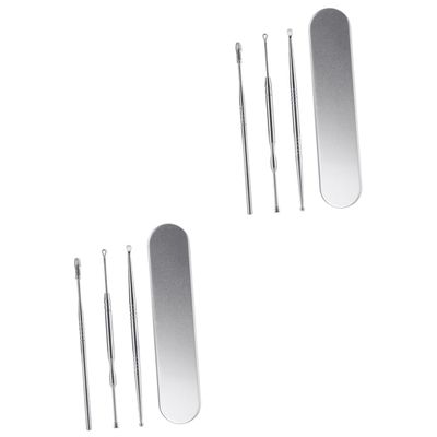 Didiseaon 6pcs Stainless Steel Spoon Set for Removal Cleaning Tool at Home Travel