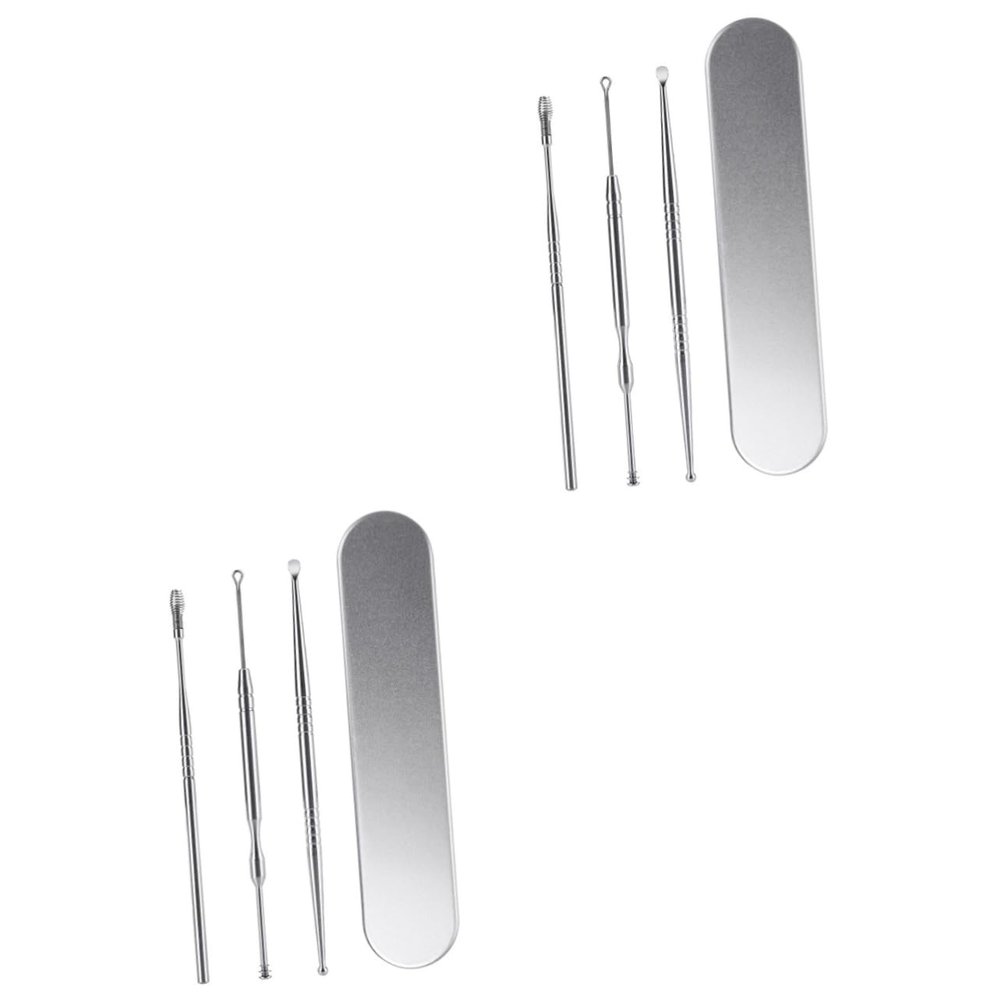 Didiseaon 6pcs Stainless Steel Spoon Set for Removal Cleaning Tool at Home Travel