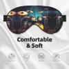 Cool Drums Set Print Block Out Light Eye Sleep Mask,Soft Breathable Eye Cover, for Sleeping Travel Home Nap view 3