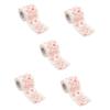 Beavorty 5rolls Valentine Printed Toilet Paper Roll Paper Valentine Printing Napkin Bathroom Roll Tissue view 1
