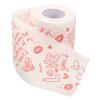 Beavorty 5rolls Valentine Printed Toilet Paper Roll Paper Valentine Printing Napkin Bathroom Roll Tissue view 3
