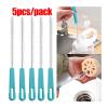 1-5pcs Straw Cup Teapot Brush Multifunctional 3 In 1 Cleaning Tool Stainless Steel Bottle Straw Cleaning Brush Tools(Style a) view 2