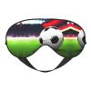 Soccer Sports Ball Print Block Out Light Eye Sleep Mask,Soft Breathable Eye Cover, for Sleeping Travel Home Nap view 1