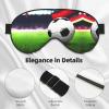 Soccer Sports Ball Print Block Out Light Eye Sleep Mask,Soft Breathable Eye Cover, for Sleeping Travel Home Nap view 4
