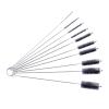 10Pcs Drinking Straw Cleaning Brush Kit Straw Tube Pipe Cleaner Nylon Stainless Steel Long Handle Cleaning Brushes(Style d) view 1