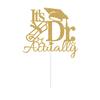 It's DR Actually Cake Topper, Future Doctor Cake Decorations, Class of 2024 Congrats Master Degree/Phd College Graduation Party Decorations Gold Glitter view 2