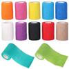 12 Rolls Self-Adhesive Bandage Wrapped In Color, 7.5cm x 4.5M Elastic Self-Adhesive Bandage,First Aid Sports Wrap Adhesive Bandage, Pet Vet Self-Wrap Bandage view 1