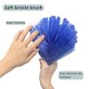 Yuibthr Cobweb Duster with Extension Pole, Spider Web Brush w 15-100 Inch Long Handle Dusters for Cleaning Ceiling Fan, Blinds, Furniture & Cars, Blue view 4