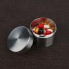 Pocket Pill Holder - Loose Tea Canister, Travel Pill Organizer | Stainless Steel Waterproof Large Capacity Pill Storage Box, Portable Daily Pill Organizer for Men and Women Outdoor Use view 3