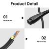 Universal USB Charger for Panasonic Shavers, UK Plug 5.4V Power Supply Cord Replacement Cable Compatible with Panasonic ES-LV97 ES-LA63 RE7-51 RE7-59 RE740 RE768 ERGC20 Lasting PVC Cable (Black) view 3