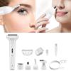 Electric Razro Womens Hair Trimmer For Face Nose BrowsBeard Arm Leg Armpit Painless 5 In 1 Womens Body Shaver view 2