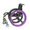 22/24-Inch Wheelchair Push Rim Covers, Silicone Wheel Chair Push Rings, 1Pair Wheelchair Push Rim Strip, Non-Slip Wear-Resistant, Improve Grip and Traction(Purple,24in) view 1