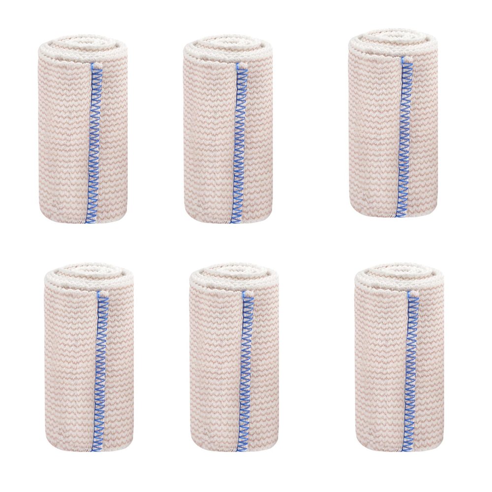 Pack Of 6 Multiple Purpose Elastic Bandages Comfortable Compression Wrap For Sports And Recovery Compression Ankle Tape