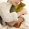 Green Hummingbird Floral Hot Water Bottle with Cover, Spring Bird Flower 2L Hot Water Bag for Pain Relief, Neck and Shoulder, Hand Feet Warmer view 2