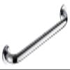 Bathroom Grab Bars Grab Bar Bathroom Bath Handle Towel Rail Support Handicap Grab Bar Bathroom Handrail,Non-Slip and Durable Balanced Support Handrail People Reduced Mobility (Bright Silver 30cm) view 1