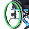 22IN/24IN Wheelchair Push Rim Covers, Wheelchair Push Rings Protective Covers, 1Pair Silicone Wheelchair Push Rim Strip, Wheelchair Rear Wheel Push Ring Protective Ring(Green,24in) view 1