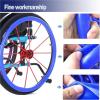 22IN/24IN Wheelchair Push Rim Covers, Wheelchair Push Rings Protective Covers, 1Pair Silicone Wheelchair Push Rim Strip, Wheelchair Rear Wheel Push Ring Protective Ring(Green,24in) view 2