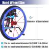 22IN/24IN Wheelchair Push Rim Covers, Wheelchair Push Rings Protective Covers, 1Pair Silicone Wheelchair Push Rim Strip, Wheelchair Rear Wheel Push Ring Protective Ring(Green,24in) view 3