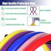 22IN/24IN Wheelchair Push Rim Covers, Wheelchair Push Rings Protective Covers, 1Pair Silicone Wheelchair Push Rim Strip, Wheelchair Rear Wheel Push Ring Protective Ring(Green,24in) view 4