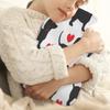 Cute Dachshund Dog Love Heart Hot Water Bottle with Cover, 2L Hot Water Bag for Pain Relief, Neck and Shoulder, Hand Feet Warmer view 2