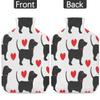 Cute Dachshund Dog Love Heart Hot Water Bottle with Cover, 2L Hot Water Bag for Pain Relief, Neck and Shoulder, Hand Feet Warmer view 4