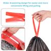 TARUNMO Bin Liners 20-30L,Black Pedal Bin Liners Red Drawstring,Strong Bin Bags Unscented for Office,Bin Liner Heavy Duty 54X62cm (100) view 4