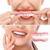Dazzluxe 2 Pairs Snap on Dentures, Comfort Fit Upper And Lower False Teeth Veneers, Adjustable Temporary Cosmetic Fake Teeth for Men Women Cover Imperfect Teeth view 3
