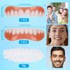 Dazzluxe 2 Pairs Teeth Veneers Fake Teeth, Perfect Smile Cosmetic Veneer False Teeth, Temporary Whitening Snap on Veneers Teeth for Men Women Regain Confident Smile view 4