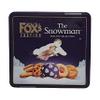 Foxs Festive Biscuit Selection  Featuring Classic Biscuit Varieties in The Snowman-Themed Tin  Delicious Cookies Ideal for Holiday Present, Festive Celebrations, and Seasonal Enjoyment. view 1
